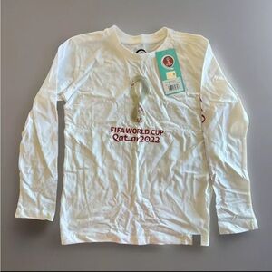 FIFA Licensed Soccer Futball World Cup Cotton Long Sleeve T-shirt Size Small 8